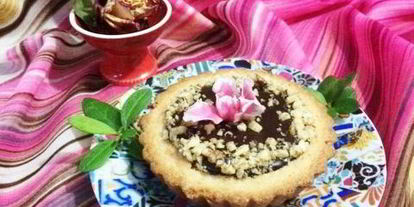 Шаг 7: миндальных тарталеток с шоколадной начинкой