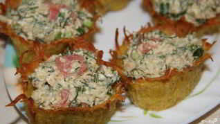 Рецепт Начинки для тарталеток с красной рыбой