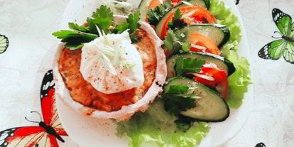 Шаг 7: ржаных тарталеток с паштетома иза тунцев и яйцома пашота