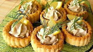 Рецепт Сырных тарталеток с кунжутом