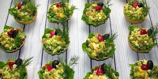 Рецепт тарталеток из печени трески