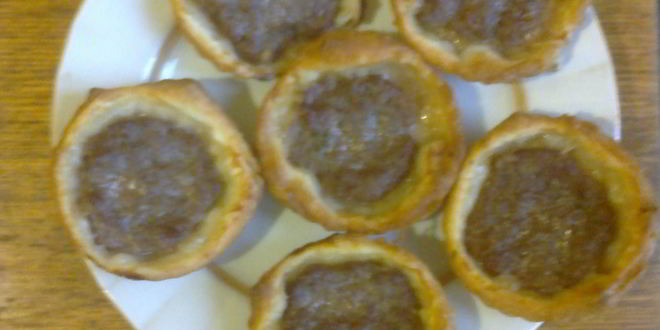 Рецепт тарталеток из слоеного теста с фаршем