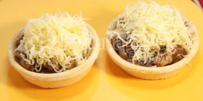 Шаг 2: тарталеток с грибами и сыром