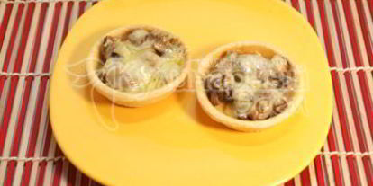 Шаг 3: тарталеток с грибами и сыром