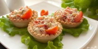 Шаг 3: тарталеток с икрой трески