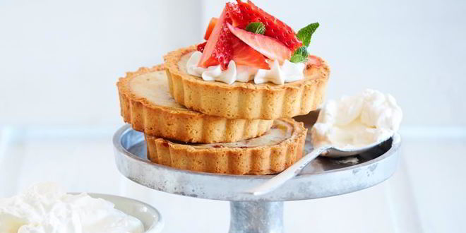 Рецепт тарталеток с клубникой и сливочным кремом