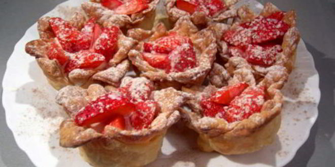 Рецепт тарталеток с клубникой и сливочным желе