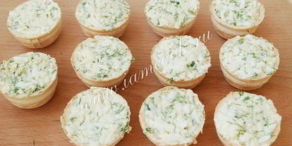 Шаг 3: тарталеток с красного икроя