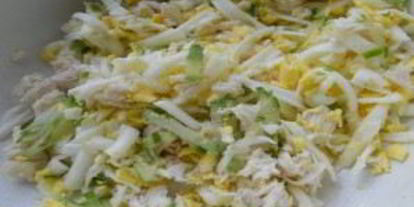 Шаг 3: тарталеток с курицей и огурцом