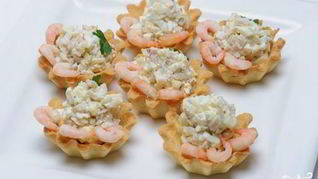 Рецепт Тарталеток с морским коктейлем