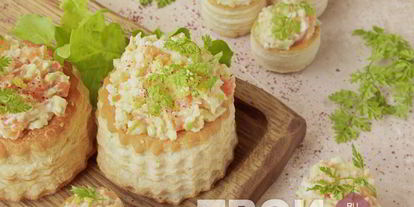 Шаг 5: тарталеток с рыбой