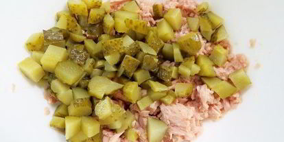 Шаг 1: тарталеток с салатом из тунца