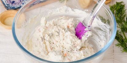 Шаг 4: тарталеток с семгой и сыром