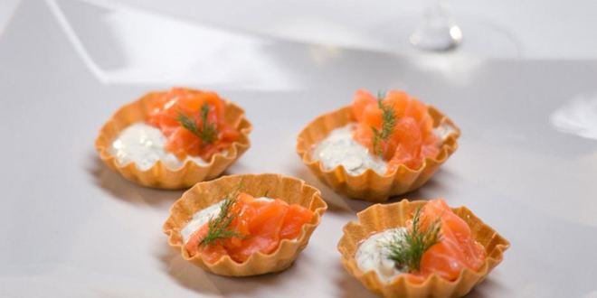 Рецепт тарталеток с семгой