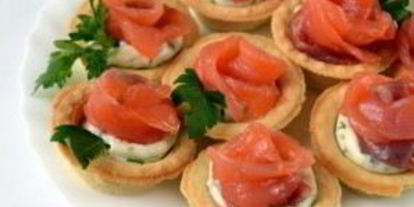 Шаг 5: тарталеток с соленой семгой