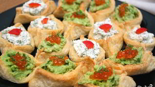 Рецепт Тарталеток с сыром и чесноком