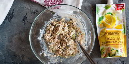 Шаг 3: тарталеток с тунцом и красной икрой