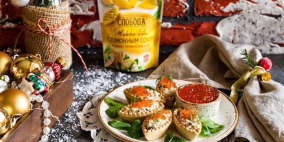 Шаг 6: тарталеток с тунцом и красной икрой