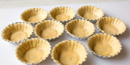 Шаг 6: тарталеток с ветчиной и луком