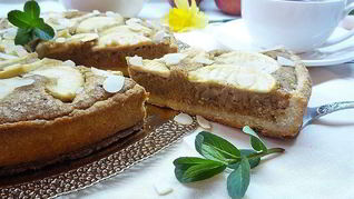 Рецепт Миндального тарта с запеченным кремом