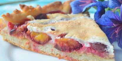 Шаг 8: сливового тарта из творожного теста с меренгой