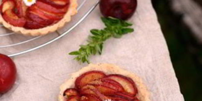 Рецепт Сливового тарта с маковым тестом