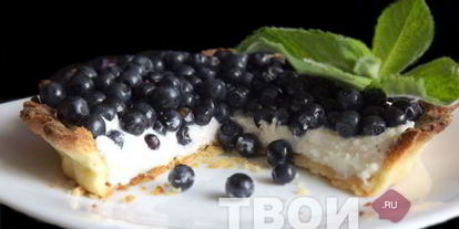 Шаг 8: тарта с черникой и рикоттой