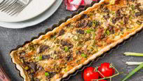 Рецепт Тарта с грибами и сыром