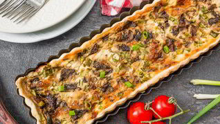 Рецепт Тарта с грибами и сыром