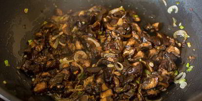 Шаг 7: тарта с грибами и сыром