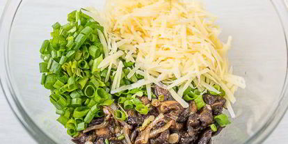 Шаг 8: тарта с грибами и сыром