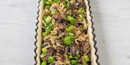 Шаг 13: тарта с грибами и сыром