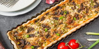 Шаг 16: тарта с грибами и сыром