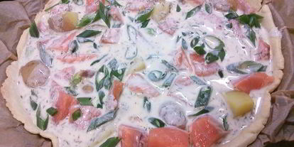 Шаг 5: тарта с лососем и картофелем