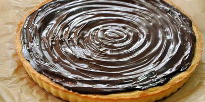 Шаг 3: тарта с миндальным кремом и шоколадом