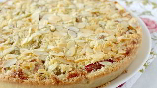 Рецепт Тарта с ревенем и миндальным кремом