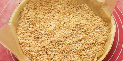 Шаг 6: тарта с ревенем и миндальныма кремома