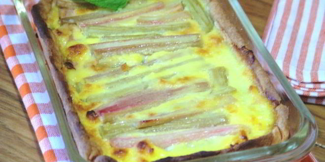 Рецепт тарта с ревенем