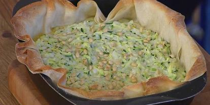 Шаг 9: тарта с цукини, рисом и кедровыми орешками