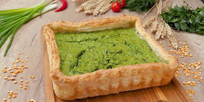 Рецепт тарта с зеленым горошком