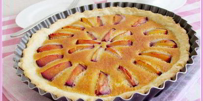 Шаг 7: тарта со сливами и марципанового заливкого