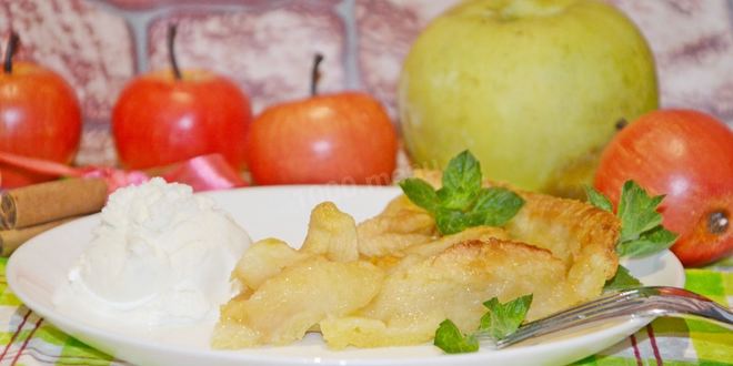 Рецепт яблочного тарта из яблок