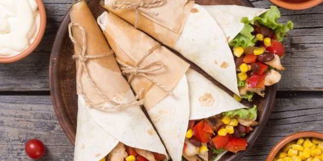 Рецепт Тортильи по-мексикански с кукурузой и фасолью