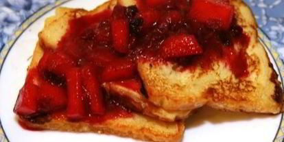 Шаг 7: французских тостов с имбирно-клюквенным соусом