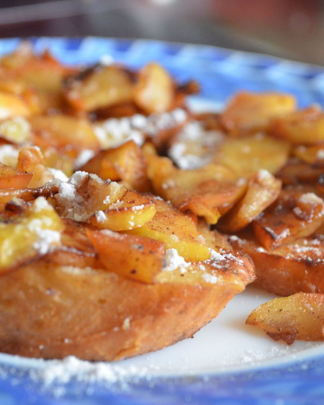 Рецепт французских тостов с яблоками