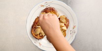 Шаг 3: французских тостов с яблоками