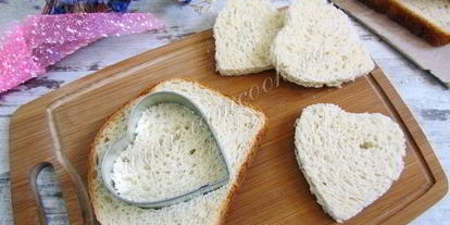 Шаг 2: французских тостов в виде сердца