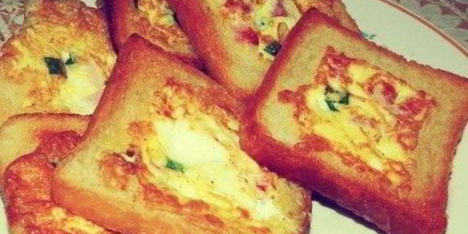 Рецепт хрустящих тостов с ветчиной к завтраку