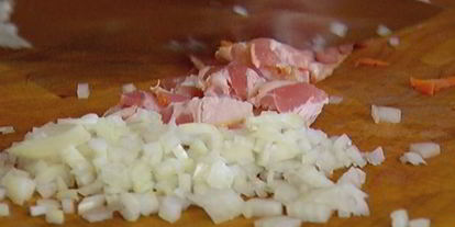 Шаг 3: тостов с фасолью, беконом и вялеными помидорами