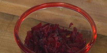 Шаг 3: тостов с рыбой карри и свекольным салатом